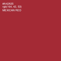 #A42A35 - Mexican Red Color Image